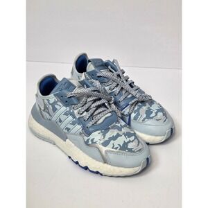 ADIDAS Nite Jogger Sky Tint Womens size 5.5 Blue Reflective NWT Athletic Sneaker